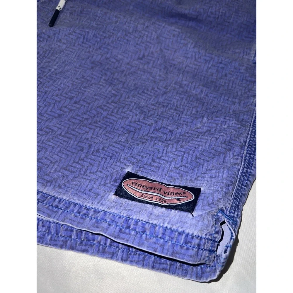 Vineyard Vines Purple Swim Trunks with Drawstring Size M 6inch Inseam